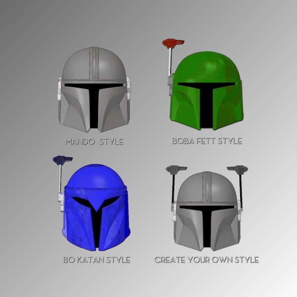 Custom Mandalorian Helmet | Bo Katan, Mando, Boba Fett, Nite Owl OR Bespoke Style and Paint Finish | By Collins Creations 3D