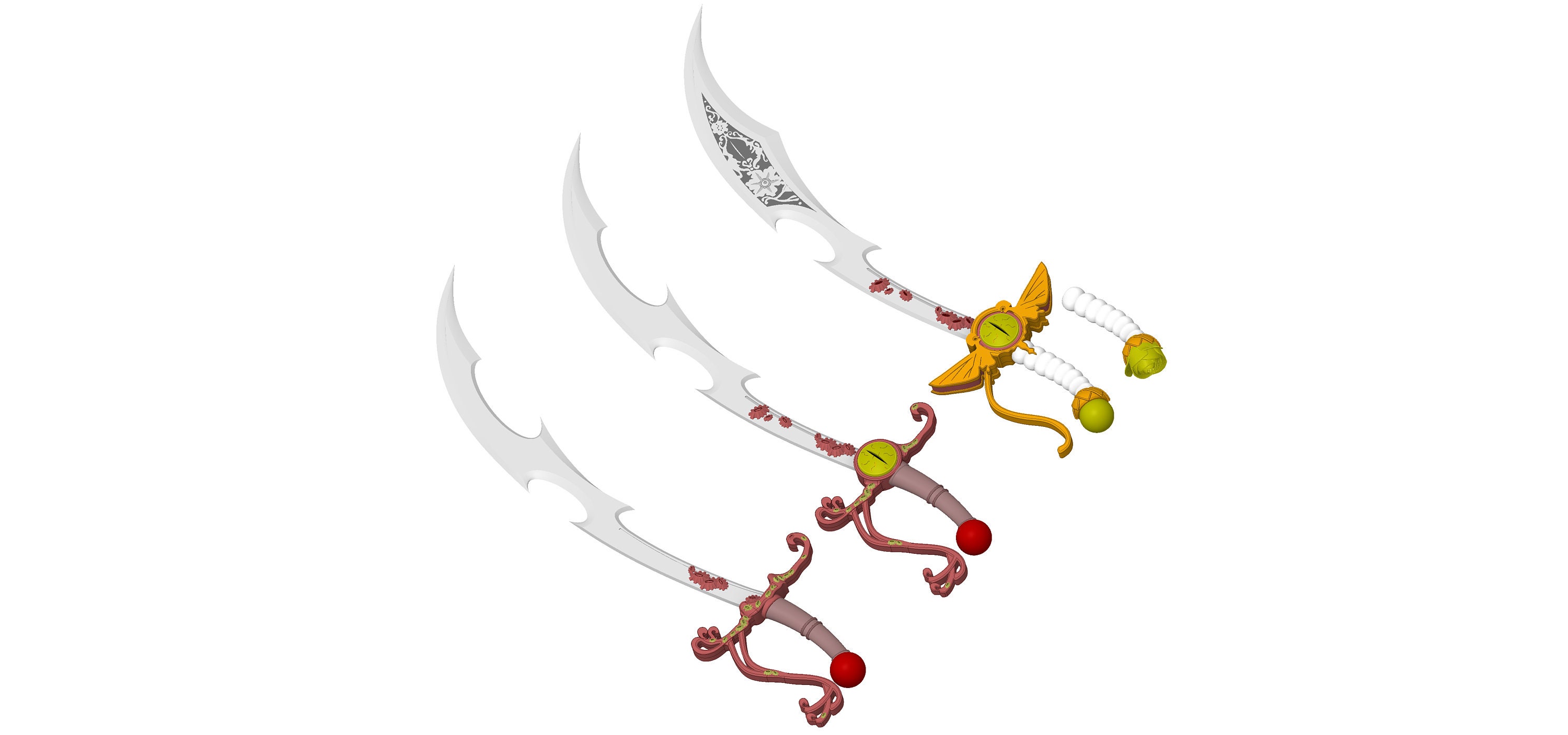 D.CRAFTディークラフト CRUSADERS ファルシオン FALCHION Adept Falchion with Shield BUNDLE