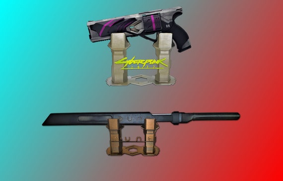 サイバーパンク2077をテーマにした毒ナイフとそれに合うベルト鞘付き