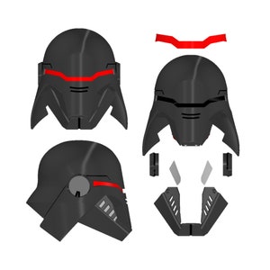 Digitale download Tweede zus inquisiteurhelm | Star Wars Inquisiteur-cosplay | Unieke bevestiging en pasvorm | Door Collins Creations 3D