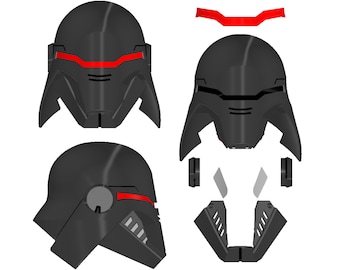 Digital Download Second Sister Inquisitor Helmet | Star Wars Inquisitor Cosplay | Unique Fastening and Fitting | By Collins Creations 3D