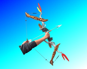 Aloy&#39;s Bow | Horizon Forbidden West | Recurve Bow | Functional Prop and Arrow Heads | Horizon Zero Dawn | By Collins Creations 3D