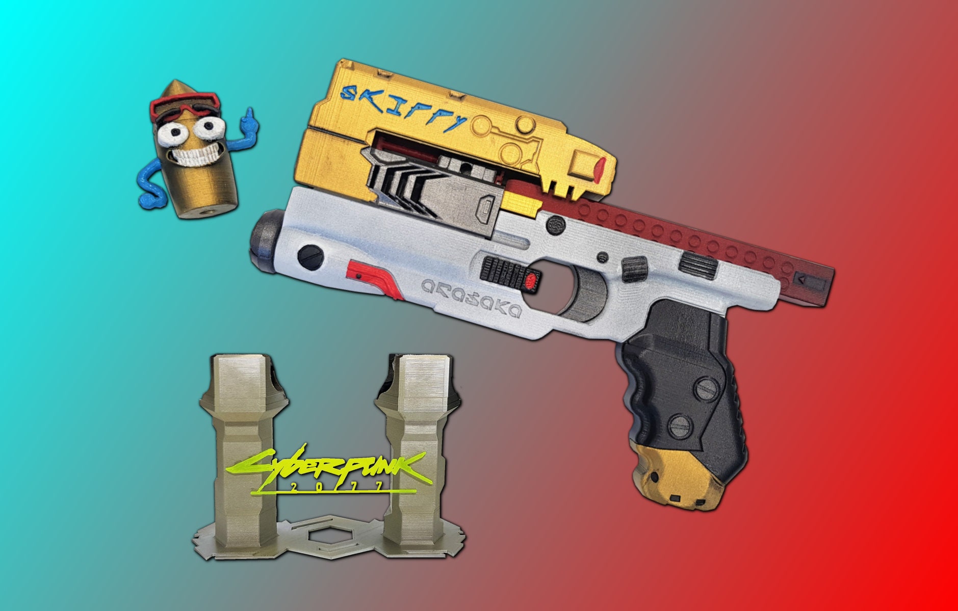 Cyberpunk 2077 スキッピー モデルガン ジェルボールガン 限定版