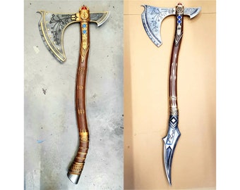 Topór Lewiatan z opcjonalnymi głowicami i opcjami ekspozycji | God Of War | Replika rekwizytu cosplay | Autor: CC3D