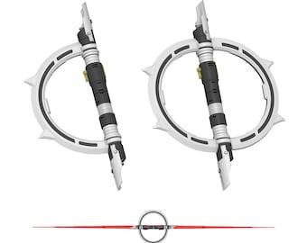 Spada laser dell'Inquisitore Marrok / Spada laser di Ahsoka / Base per spada laser tematica disponibile / Di Collins Creations 3D
