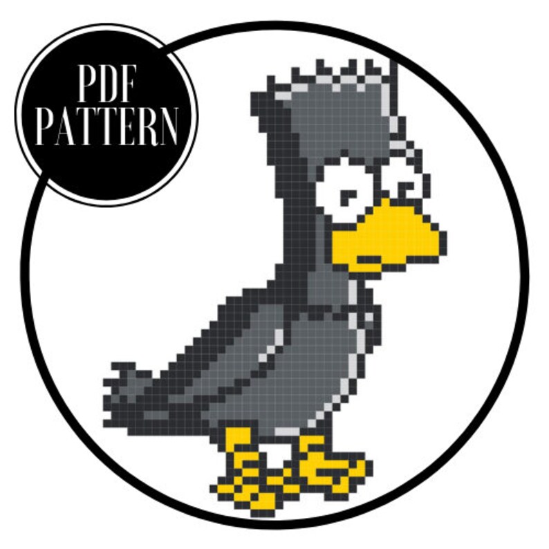 Bart the Raven Cross Stitch Pattern | Etsy