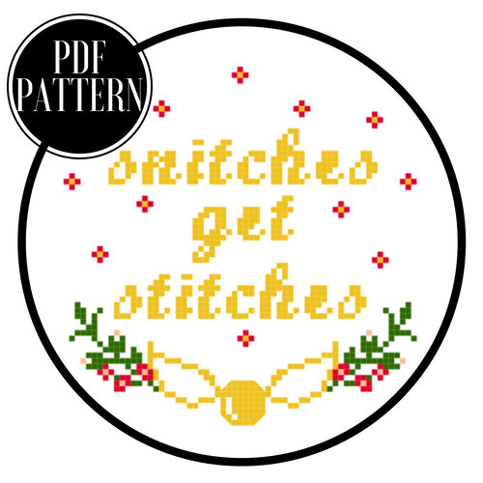 Snitches Get Stitches Cross Stitch Pattern Etsy