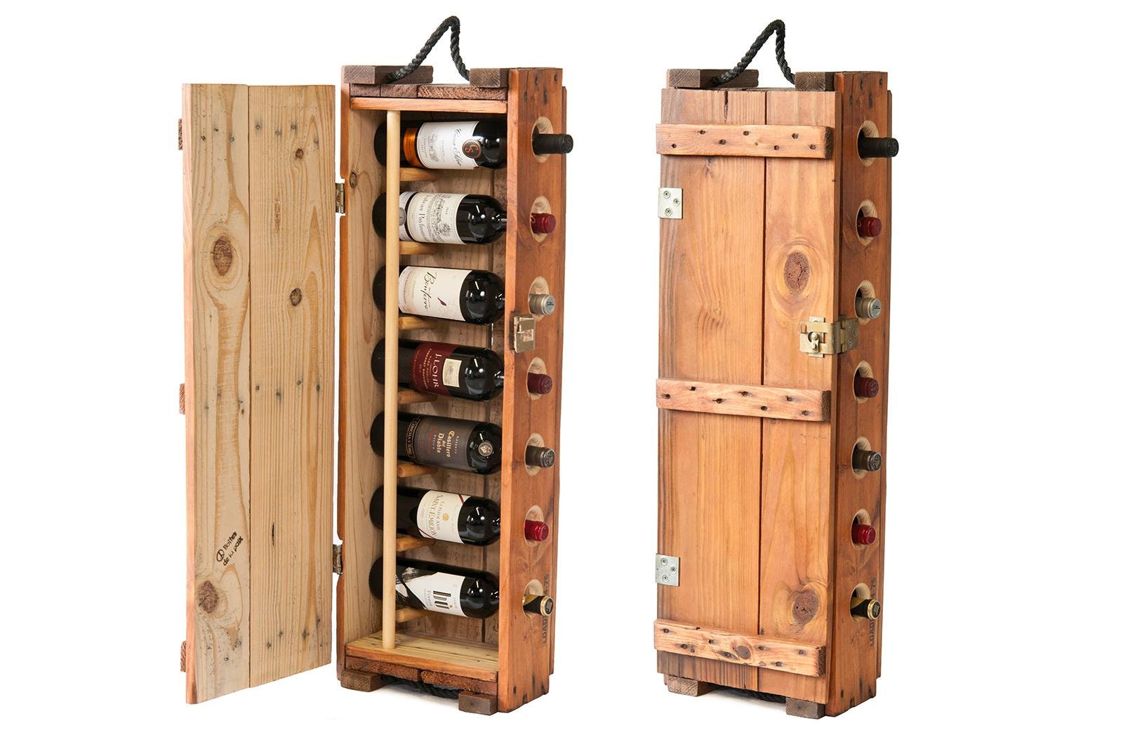 Hanging Wine Sienna Hanging Wine Shelf Standing Etsy