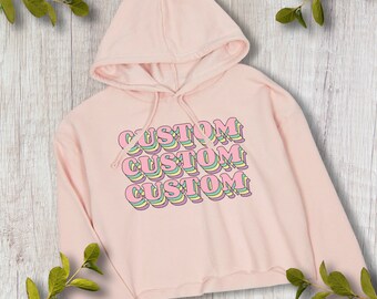 custom cropped sweatshirt
