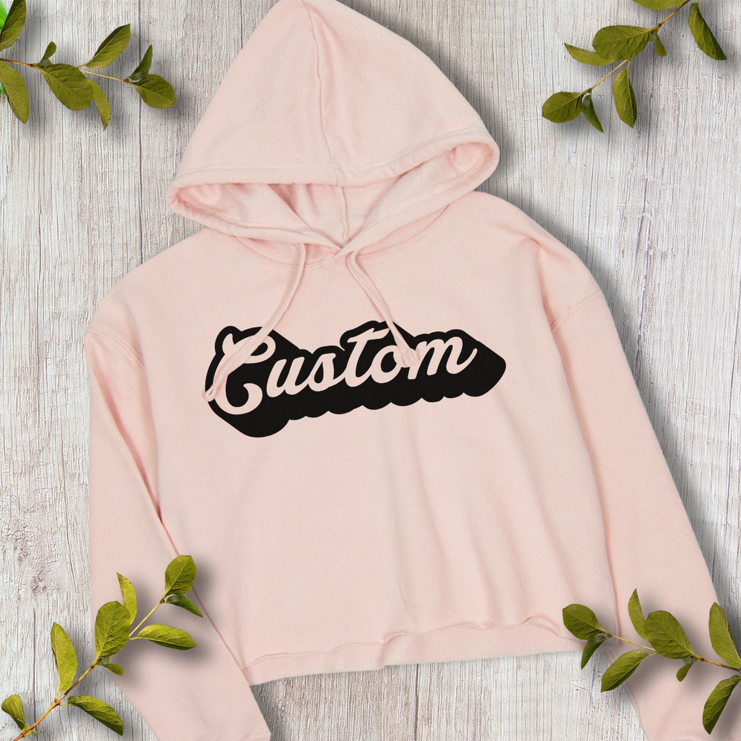 originals crop hoodie pink