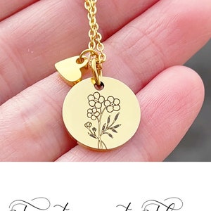 Forget Me Not Flower Necklace Forget Me Not Miscarriage Gift for Loss Pregnancy Loss Sympathy Gift Best Friends Gift Grief Gift Unique