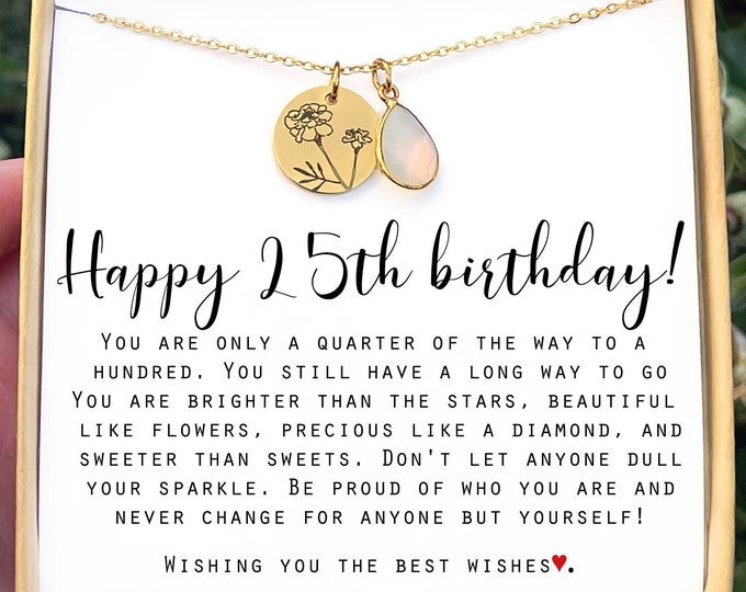 25th Birthday Card Happy 25 Birthday Card Handmade Card - Etsy
