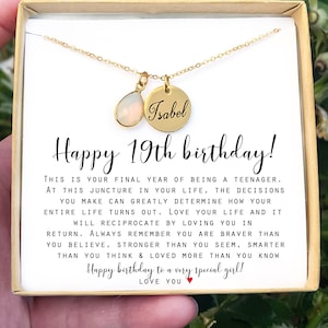 19th Birthday Gifts for Girls Gift for 19 Year Old Girl Gift for Her  Nineteenth Birthday Personalized Gifts for Her Christmas Gift for Woman 