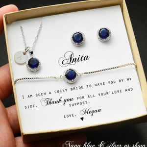 jewelry for navy blue bridesmaid dresses Jewelry Styling Guide for Navy Blue Dress  Rosec Jewels
