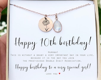 Kids Jewelry 10th Birthday Gifts For Women, Pearl Necklace 10 Year