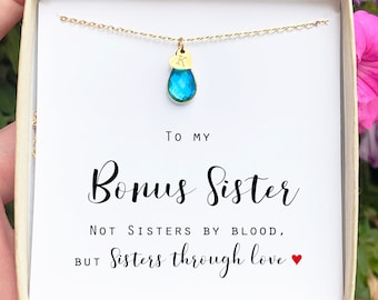 Bonus Sister Gift, Sister in Law Gift, Sister of The Groom, Wedding, Thank You, Bridesmaid, Bridal Shower, StepSister Gift, Birthday Gift