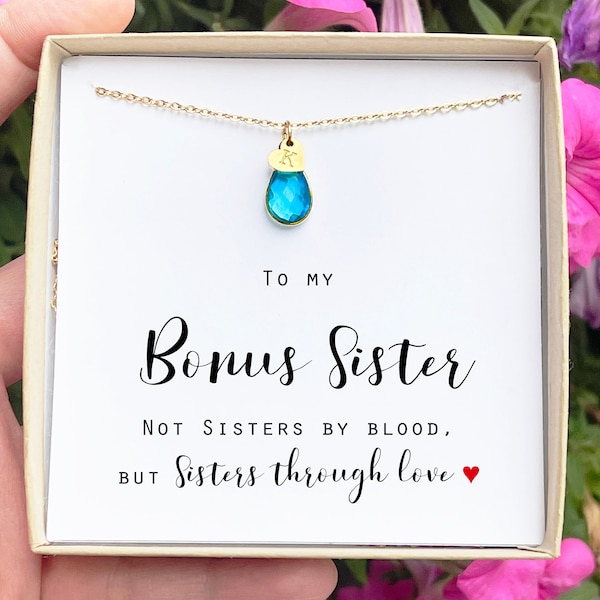 Bonus Sister Gift, Sister in Law Gift, Sister of The Groom, Wedding, Thank You, Bridesmaid, Bridal Shower, StepSister Gift, Birthday Gift