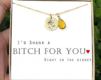 Funny Best Friend Gift for Birthday Gift for Sister Birthday Gift for Her Funny Gift for Women Friendship Jewelry Gift for Friend Necklace B