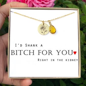 Funny Best Friend Gift for Birthday Gift for Sister Birthday Gift for Her Funny Gift for Women Friendship Jewelry Gift for Friend Necklace B