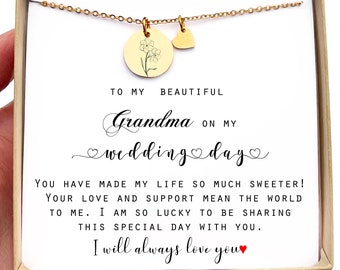 Grandmother of the Bride gift Grandma of the Bride gift Wedding gift for Grandma Rehearsal dinner gifts personalized gifts for grandma nana
