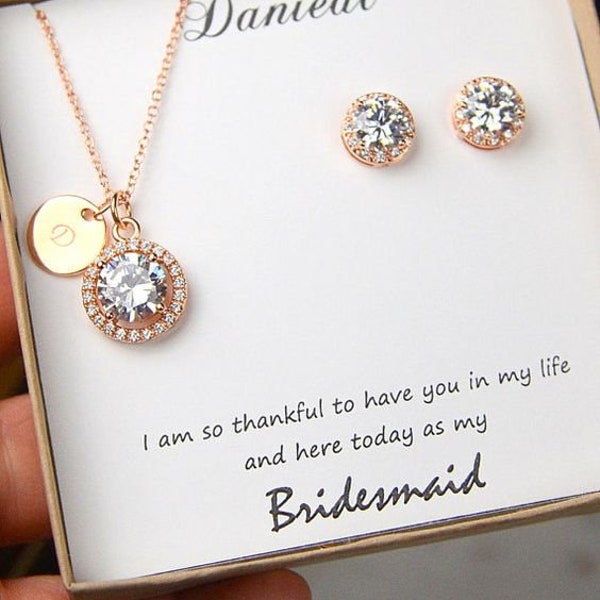 Custom birthstone bridesmaid gifts necklace earrings set,Bridesmaid earrings,Bridesmaid necklace,bridesmaid bracelet,Bridal party jewelry