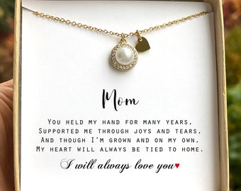 Mother of the Bride Necklace gifts for mom from Daughter Personalized Gift Mother on Wedding Day mothers day gift from Bride Wedding Gifts