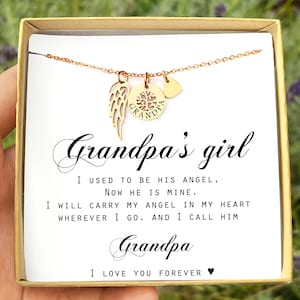 GRANDPA&#39;s Girl Loss of Grandfather Grief Gift Remembrance Necklace Sympathy Gift Grandparents Memorial Gift Keepsake Gift Sympathy Pass Away