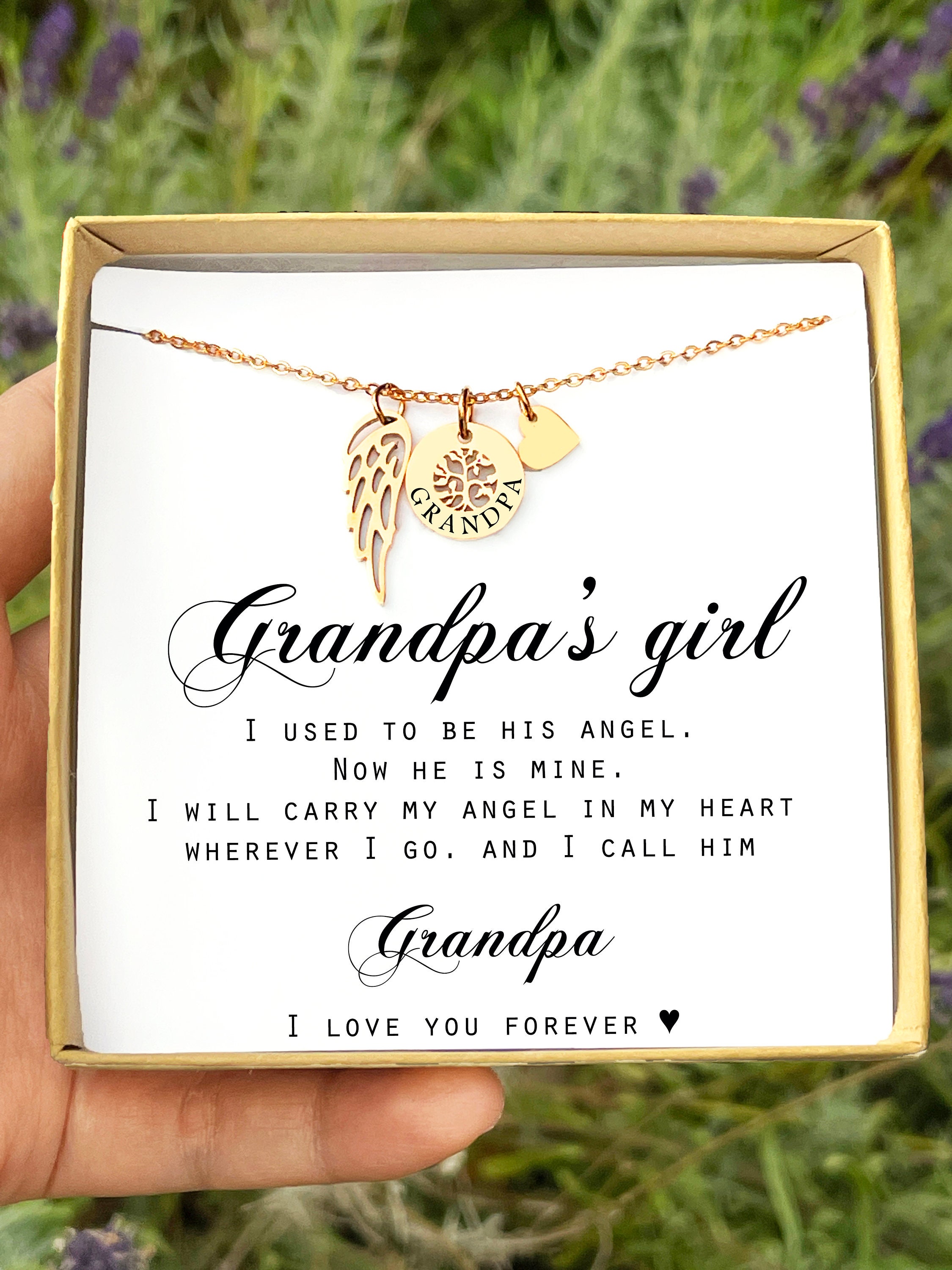 Grandpas Girl Loss of Grandfather Grief Gift Remembrance Xxx Photo