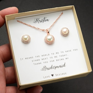 Custom Pearl,Bridesmaid gift set,pearl bridesmaid earrings,pearl Bridal Earrings,pearl Bracelet,fresh water pearl ,Wedding Jewelry Set -MOON