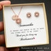 Bridesmaid gift,proposal,will you be bridesmaid,bridesmaid necklace earring bracelet,rose gold,pink,white opal,dark red burgundy,emerald