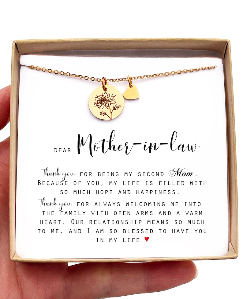 Personalized Gift for Mother of the Groom Gift from BRIDE Mother of the Groom Necklace Gift for Mother in law Wedding Gift from Bride Mother-in-law