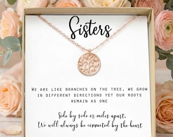 Personalized birthday gift for Sisters family birthstone Necklace Sister Mothers day Gift for Sister gift 1 2 3 sisters gifts for her
