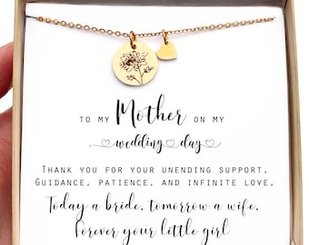 Gift for mom on wedding day today a bride tomorrow a wife wedding gift mother of the bride gift from daughter thank you mom wedding gift