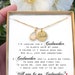 Personalized Godmother Gift Godmother Proposal Gift Godmother Proposal Jewelry Will You be my Godmother? Godmother Proposal Necklace Gifts 
