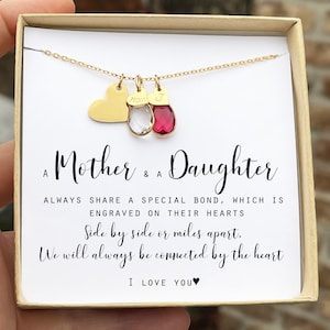 Mother gift Mother daughter necklace jewelry mom birthday gift from daughter Mother Jewelry mom child Mom Gift for Mother's Day Gift for her