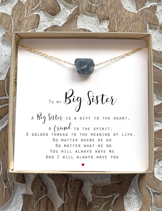 Big Sister Necklace Gift Sister Gifts Big Sister Birthday Gift for Big Sister Jewelry Gift for Sisters Gift for Her Sister Necklace Etsy