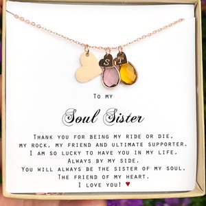 Soul Sister Gifts Best Friend Necklace Soul Sister Necklace Best Friend Gifts for Friend Best Friend Birthday Gifts valentines gifts for her