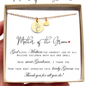 Personalized Gift for Mother of the Groom Gift from BRIDE Mother of the Groom Necklace Gift for Mother in law Wedding Gift from Bride Mother of the Groom3