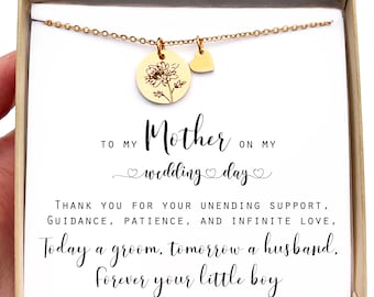 Mom Wedding Gift from Groom to mom wedding gift for Mom Mother of the Groom Gift from Son to Mom Gift jewelry Gift from Groom to Mother