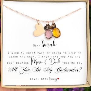 Will You Be My Godmother Proposal Gift Godmother Proposal Jewelry Gift Godmother Proposal Necklace Thank You My Godmother Gift  Baptism