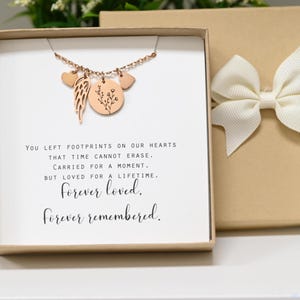 Personalized Miscarriage keepsake stillborn miscarriage gift for mom miscarriage necklace miscarriage remembrance Child loss remembrance