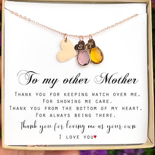 MOTHER'S  day gift Stepmother Stepmom For Mother-in-Law Adopted Mum Mother Figure For Foster Mom  necklace bracelet christmas gift for women