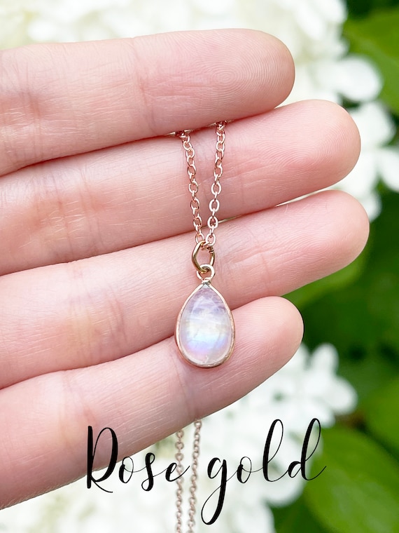 June shop moonstone necklace