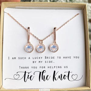 WHITE OPAL -Personalized Gift, MOH Necklace, Maid of Honor Proposal, Will you be my Maid of Honor,matron of honor,wedding gift bridesmaid