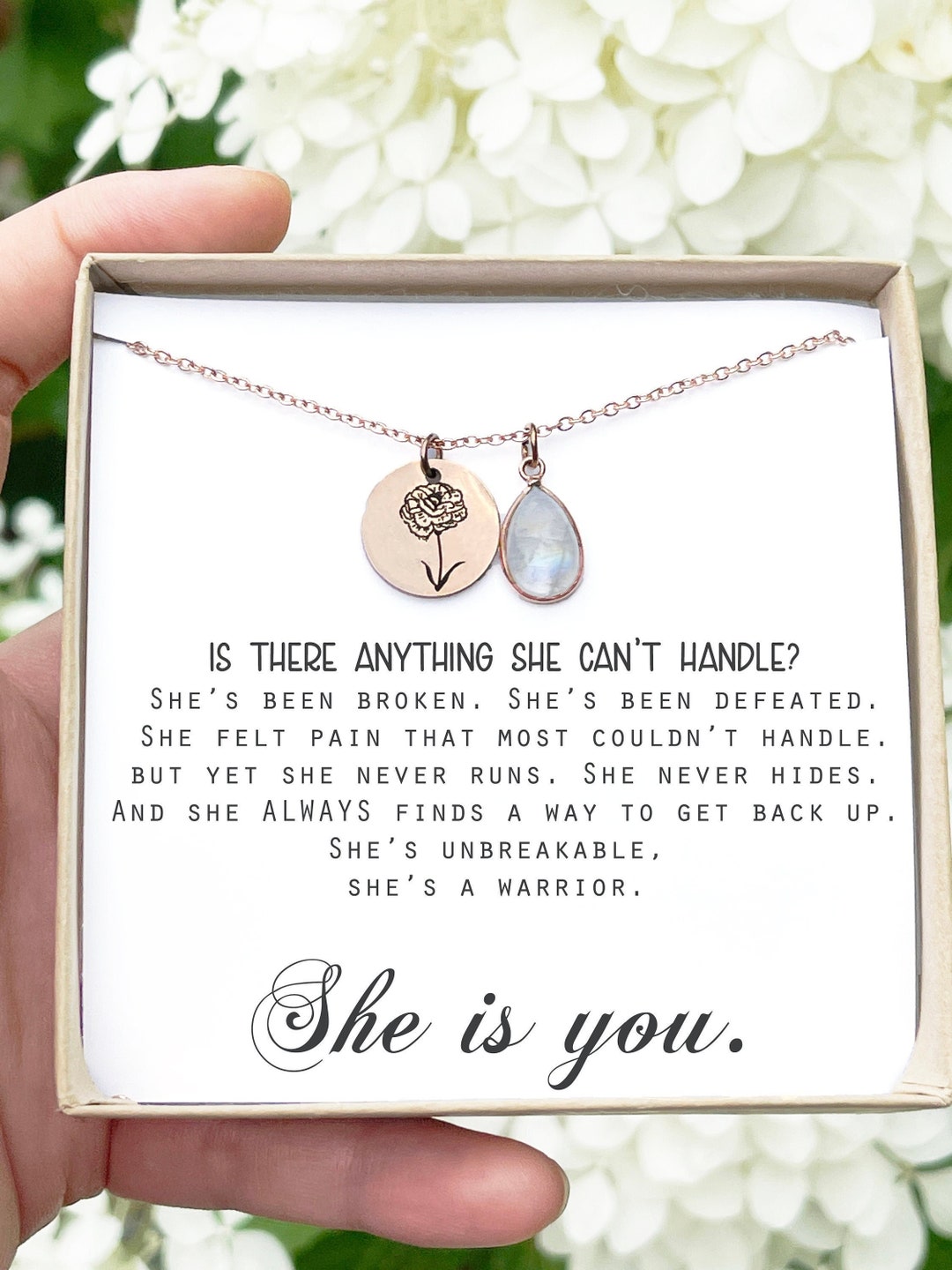 Unbreakable Strength Unbreakable Strength Pendant Necklace Strong Woman Encouragement ...