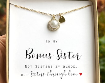Sister In Law Pearl Pendant Necklace: Wedding Gift Jewelry W-PEARL