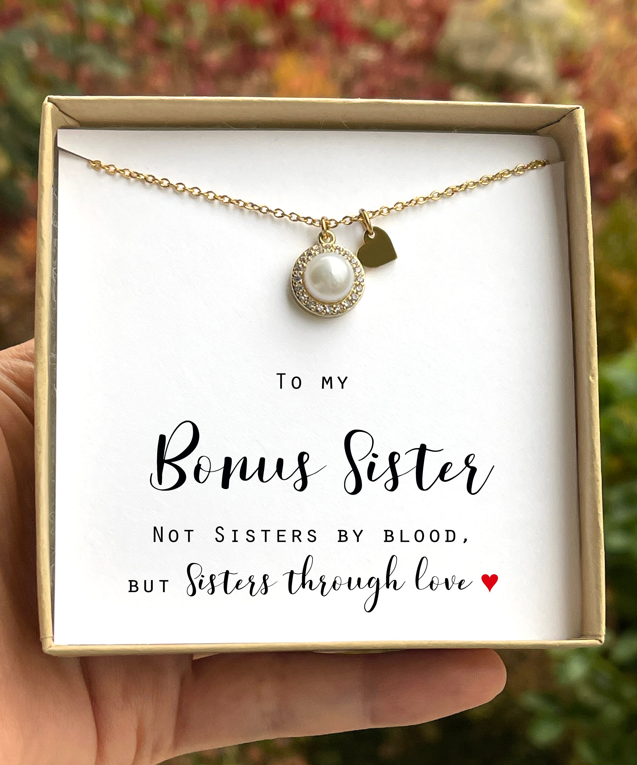 Wedding Gift for Bride from Sister in Law Bride Gift from Sister in Law Gift for Bride from Sister in Law - Silver + White Pearl No Name, Just Poem