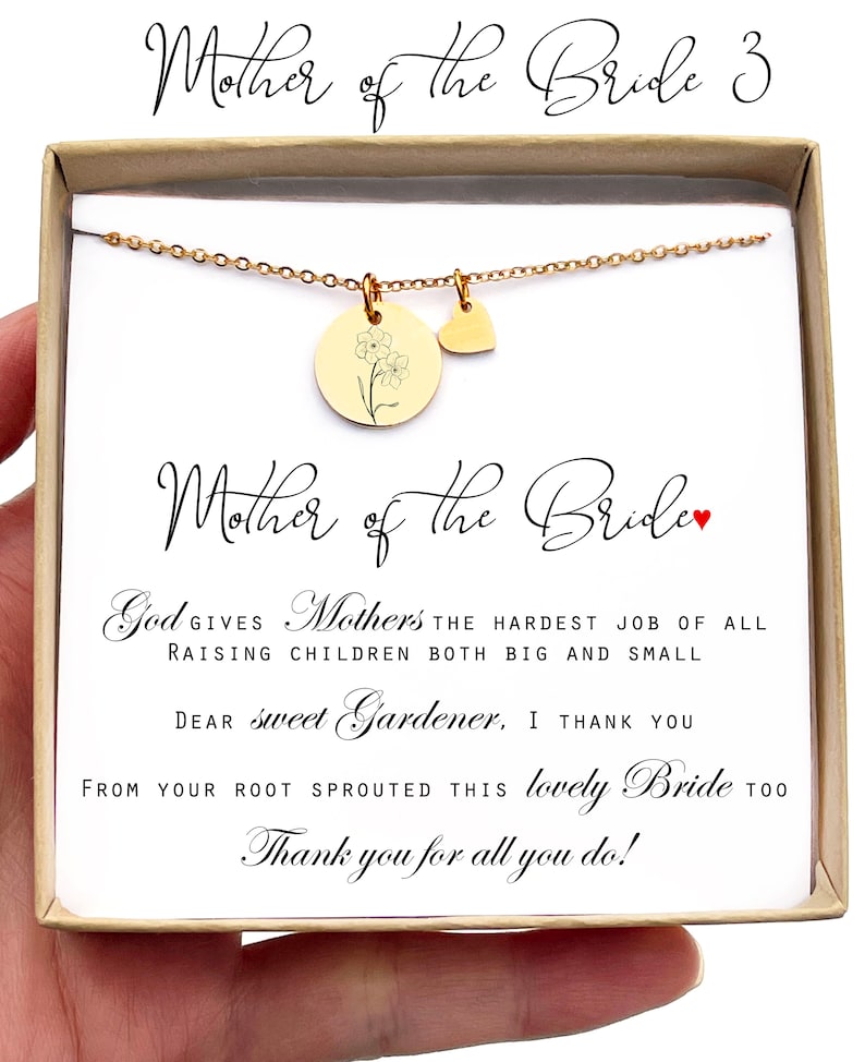 Personalized Gift for Mother of the Groom Gift from BRIDE Mother of the Groom Necklace Gift for Mother in law Wedding Gift from Bride Mother of the Bride3