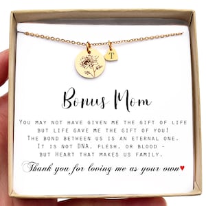 Personalized Gift for Mother of the Groom Gift from BRIDE Mother of the Groom Necklace Gift for Mother in law Wedding Gift from Bride Bonus Mom