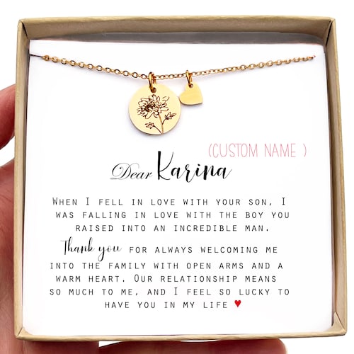 Personalized Gift for Boyfriend Mom Necklace Gift for Etsy
